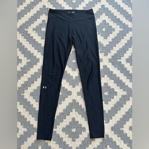 Under Armour Jet Black Performance Leggings, Medium!